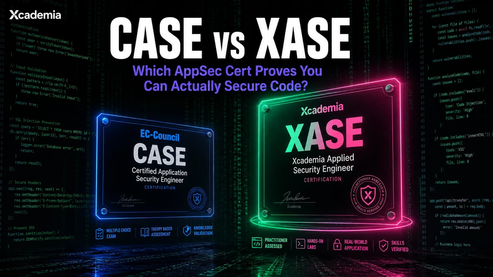 CASE vs XASE