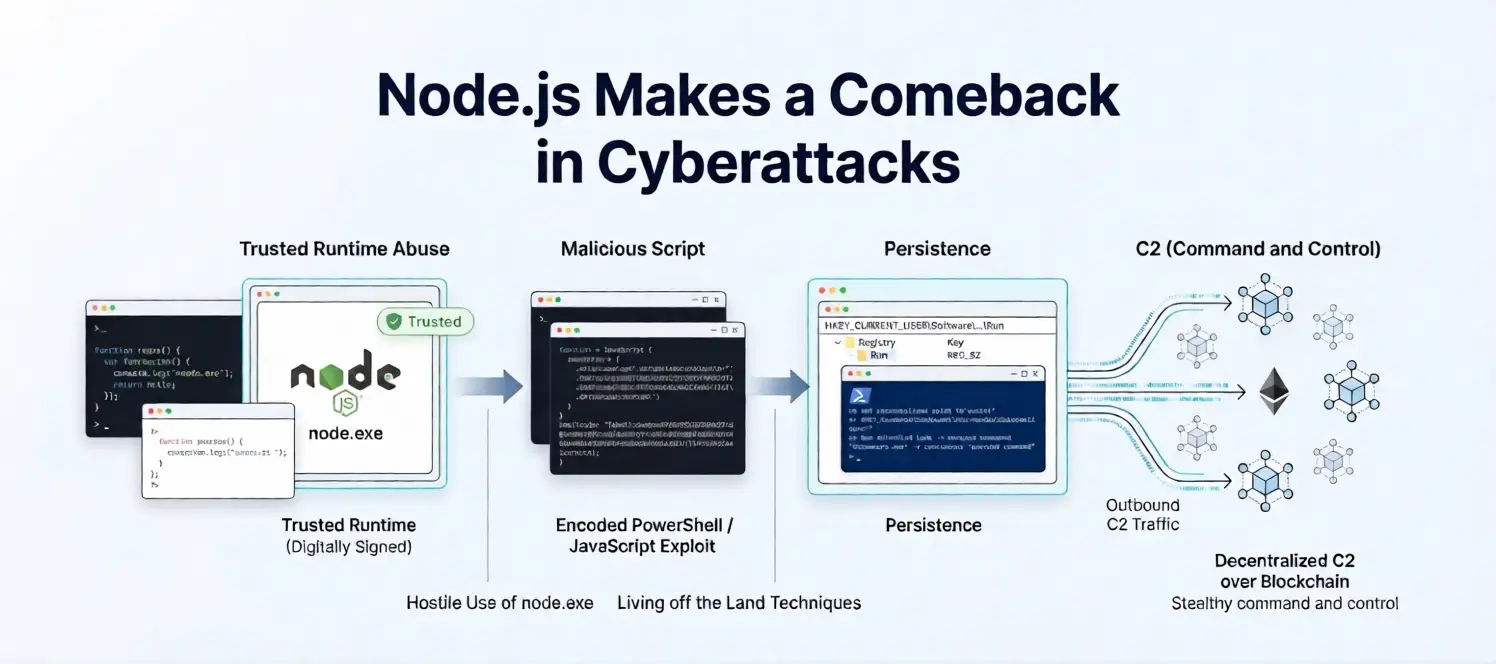Node.js Makes a Comeback as Attackers Abuse Trusted Runtime in 2026