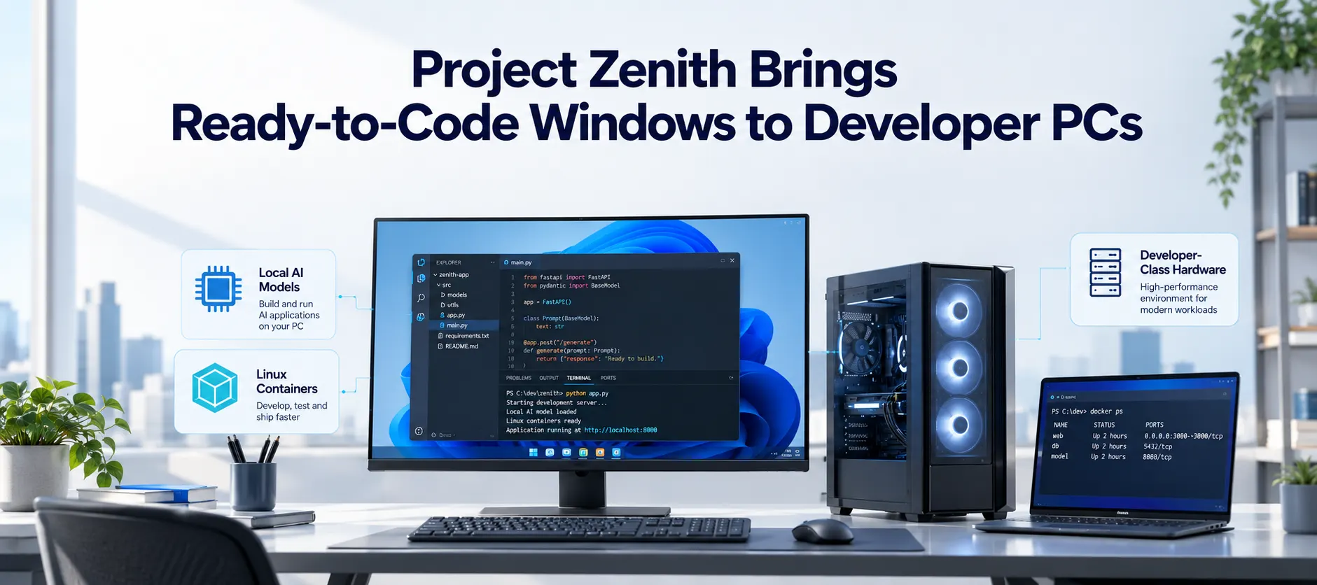 Microsoft Introduces Project Zenith for Ready-to-Code Windows PCs