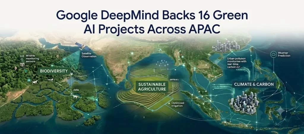 Google DeepMind Backs 16 Green AI Projects Across APAC